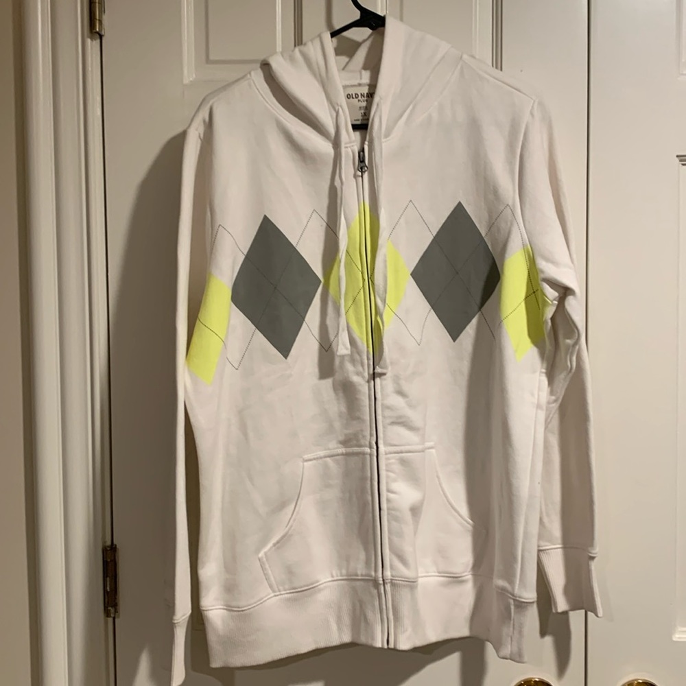 Argyle Full Front Zipper Hoodie